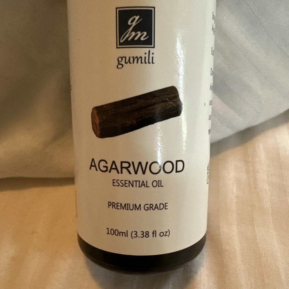 GM Gumili Agarwood Essential Oil 3.38oz/100ml, Pure Oil for Relaxation